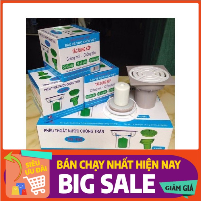 [ NEW - SALE] [ CHÍNH HÃNG ] Phễu thoát nước chống tràn TD-102 (Trắng) H3C STORE