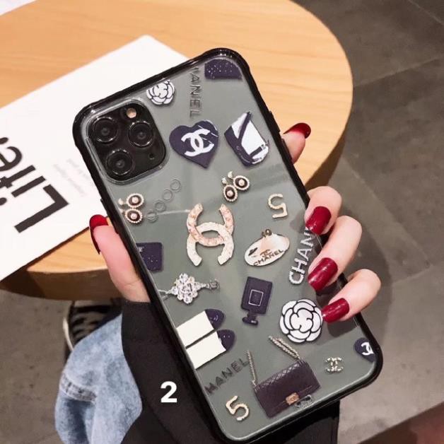 Ốp trong suốt viền đen trắng Lv, chanel, 💎