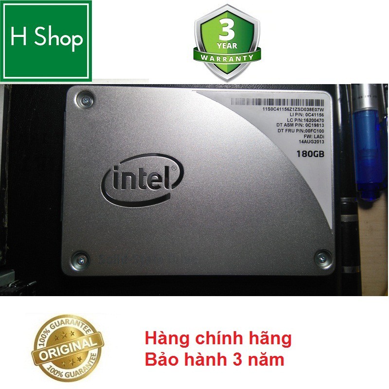 Ổ cứng SSD 180Gb, 160Gb, 120Gb Intel, siêu bền và ổn định, hàng tháo máy chính hãng, bảo hành 3 năm