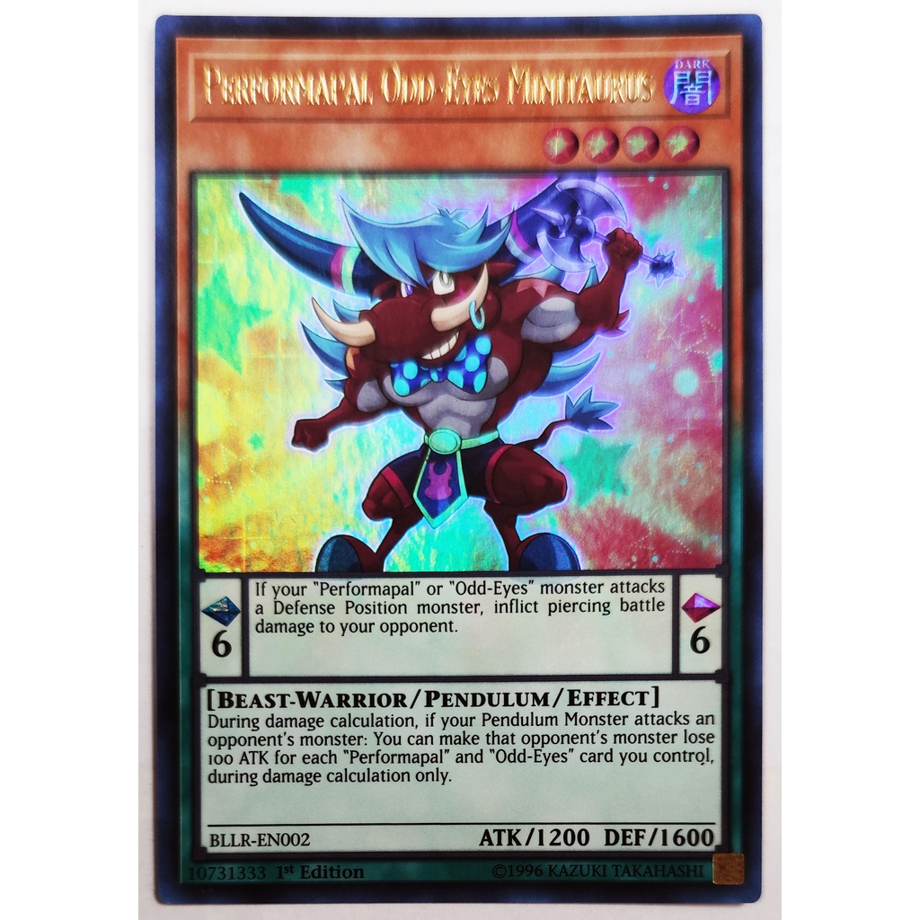 [Thẻ Yugioh] Performapal Odd-Eyes Minitaurus |EN| Ultra Rare