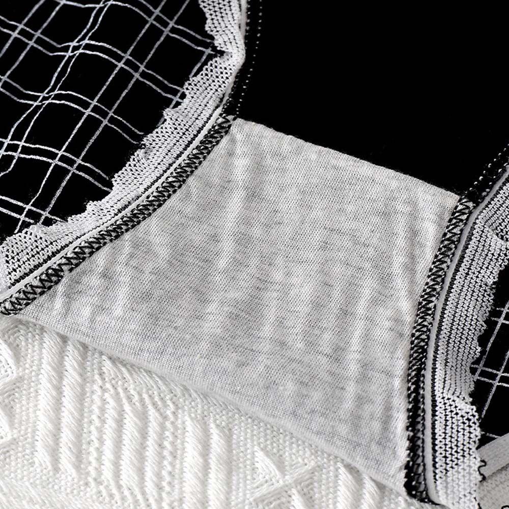 OCEANMAP Quần Lót Cotton Kẻ Sọc Lưng Vừa Co Giãn Thoải Mái Dành Cho Nữ