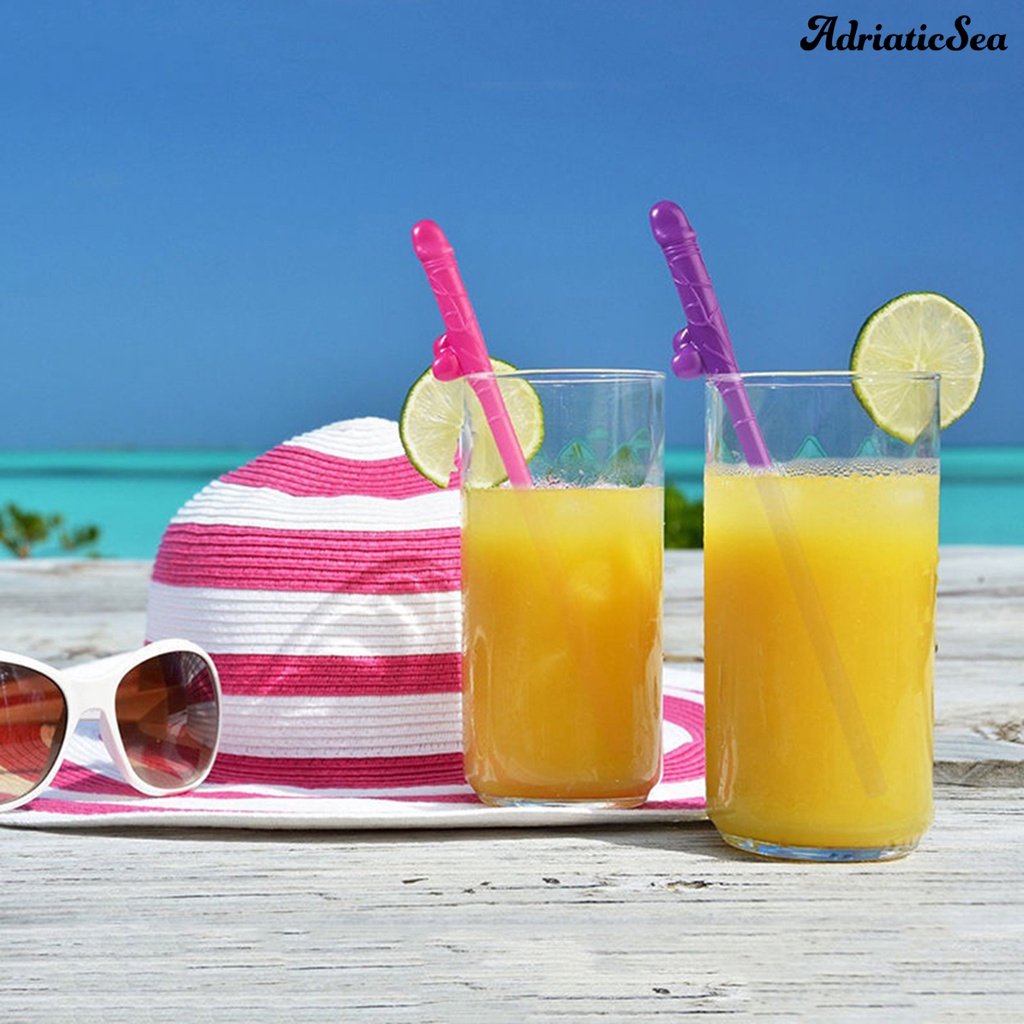 Bộ 10 ống hút nhựa tạo hình độc đáo