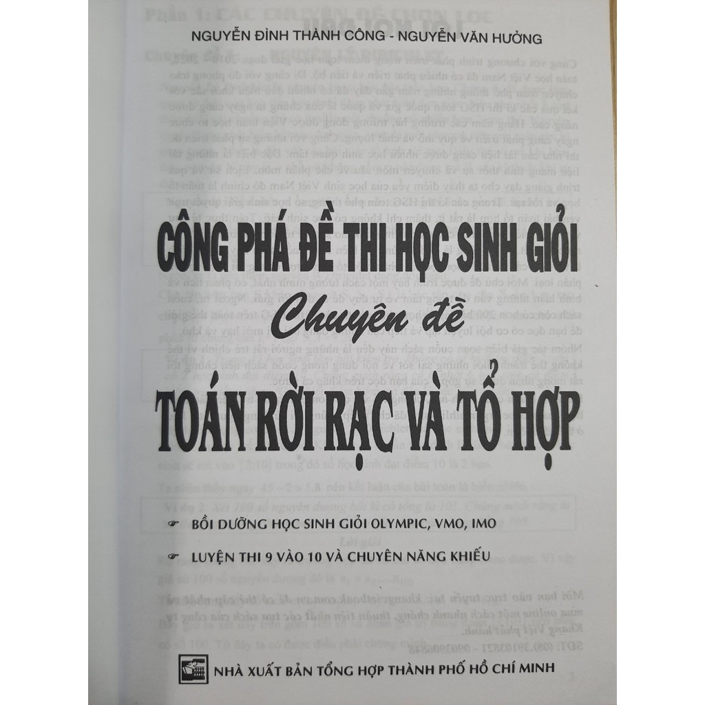 Sách - Công phá đề thi học sinh giỏi chuyên đề Toán rời rạc &amp; tổ hợp