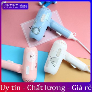 [siêu cute tiện lợi]Máy sấy tóc mini gấp gọn hình thú đáng yêu