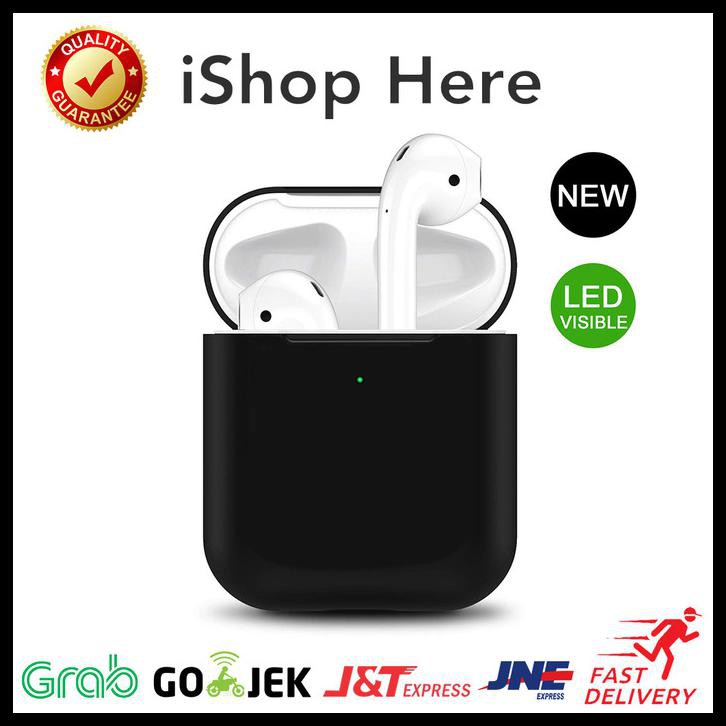 Apple Vỏ Bảo Vệ Hộp Sạc Tai Nghe Airpods 1 2 Bằng Silicon Có Đèn Led Wd122