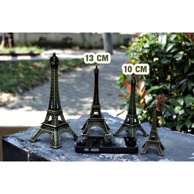 Mô hình tháp Eiffel bằng kim loại - Trang trí bàn làm việc