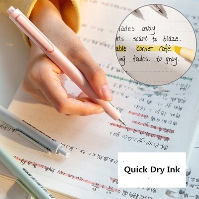 Bút Bi Mực Đen Ngòi 0.5mm Khô Nhanh