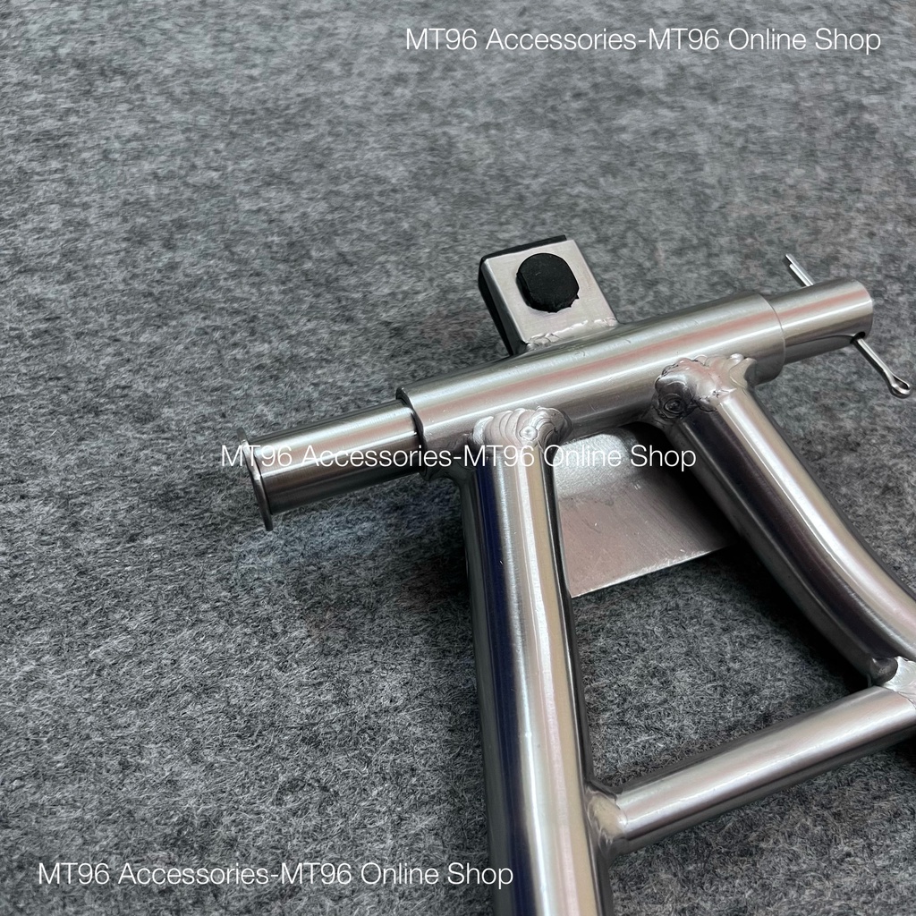 Chân Chống Đứng Inox CTS Cho Wave Nhỏ, Wave Zx, Wave Thái 110 Inox304