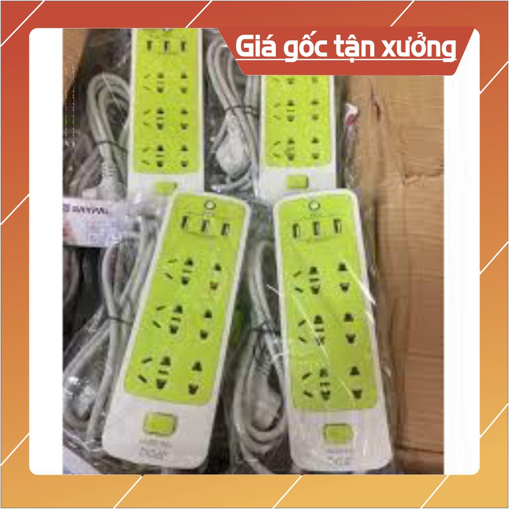 Sẵn hàng combo 10 ổ điện Usb xanh đa năng .