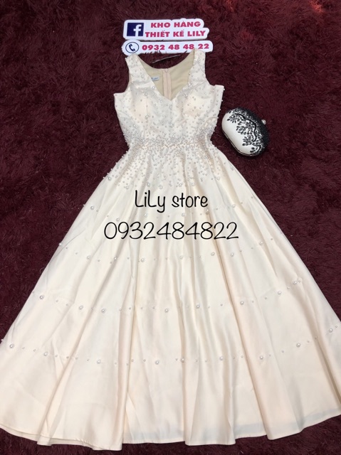 ẢNH VÀ VIDEO THẬT 1000%  Đầm xoè đính cườm cao cấp