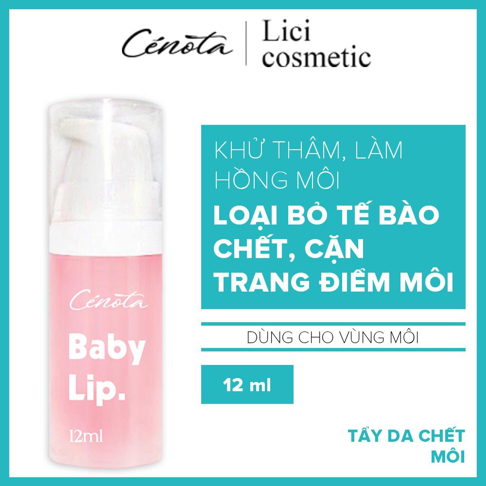 Gel tẩy da chết môi thương hiệu Cenota 12ml