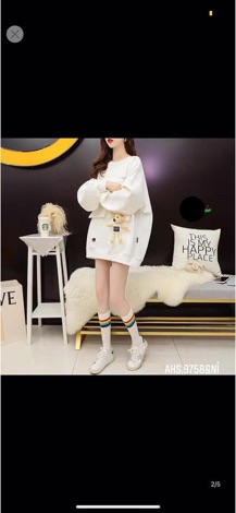Áo nỉ túi nắp gấu - HS