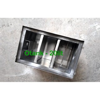 Bể tách mỡ 20lit inox 201
