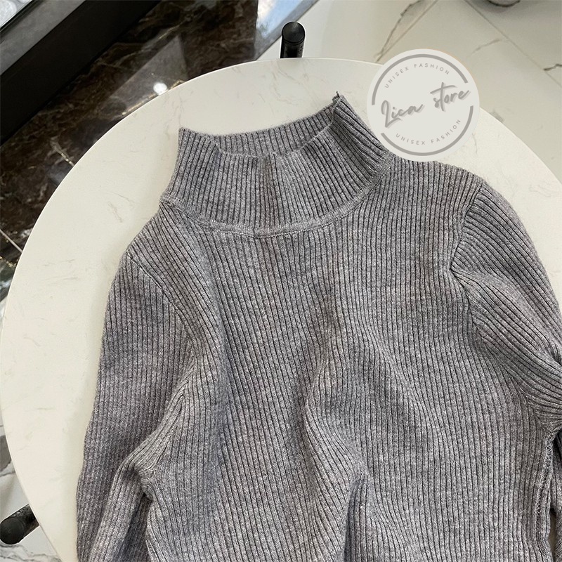 Áo Len Nữ vải tăm giữ nhiệt cổ 3 phân form ôm dáng Quảng Châu LICA-A01 | BigBuy360 - bigbuy360.vn