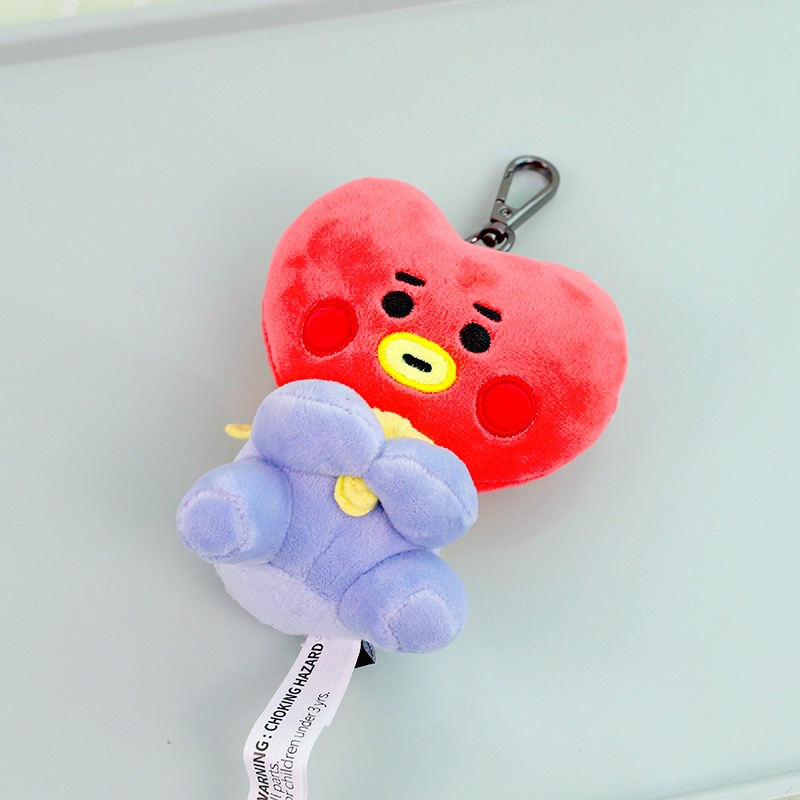 Móc Khóa Hình Thú Nhồi Bông Bt21 Đáng Yêu