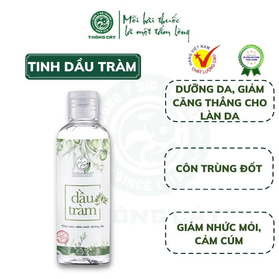 Tinh dầu tràm THÔNG CÁT dưỡng da, giảm căng thẳng cho làn da