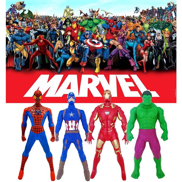 Mô hình nhân vật siêu anh hùng Marvel bằng PVC cao 18cm tỉ lệ 1/12