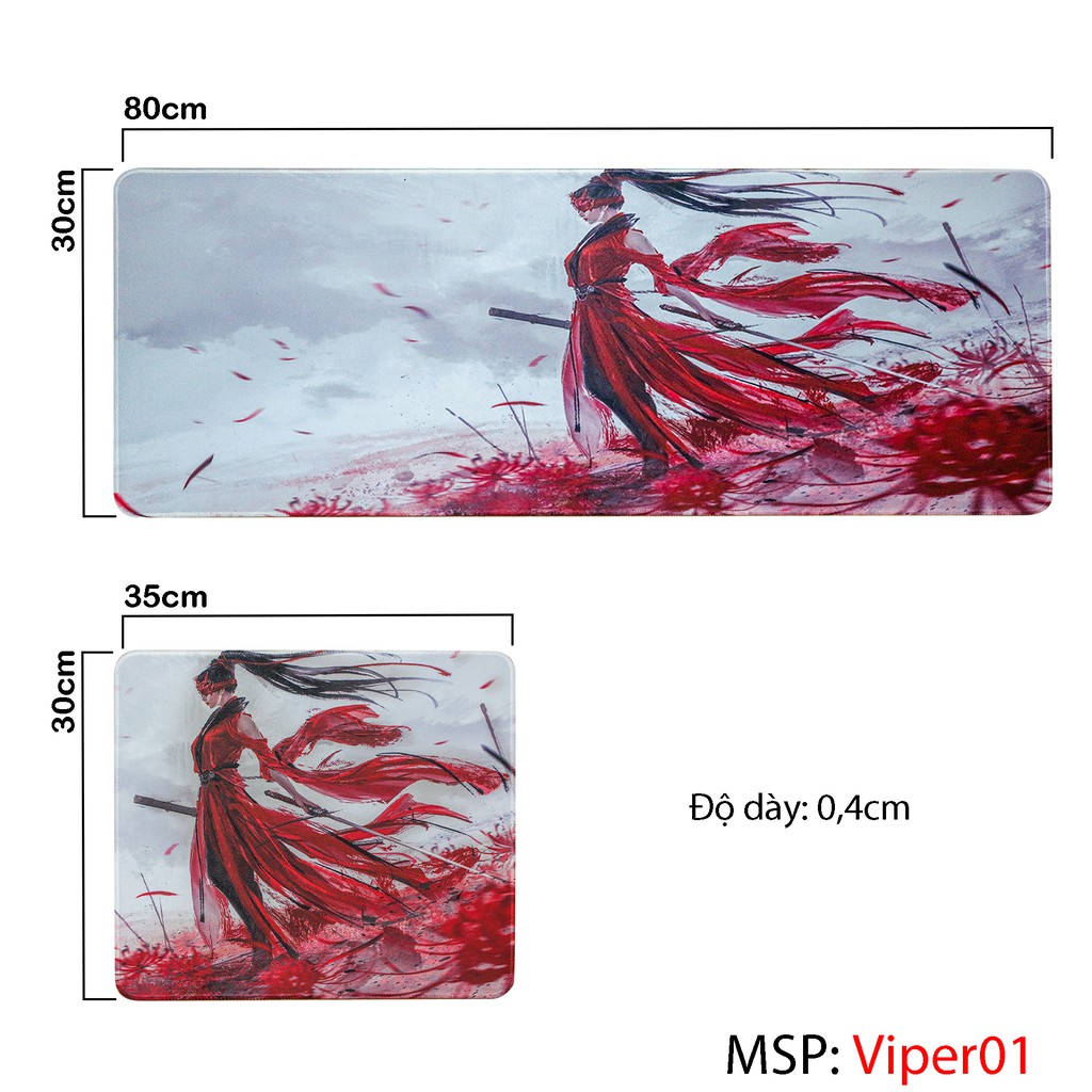 Pad lót chuột gaming Naraka Bladepoint - Viper Ning - Ning Hồng Dạ