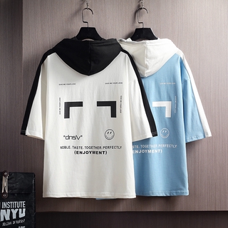 Áo thun hoodie tay lửng thời trang cho nam