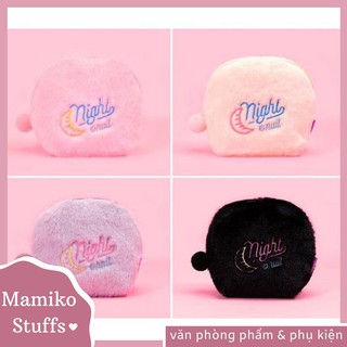 Túi Makeup Bentoy lông mịn
