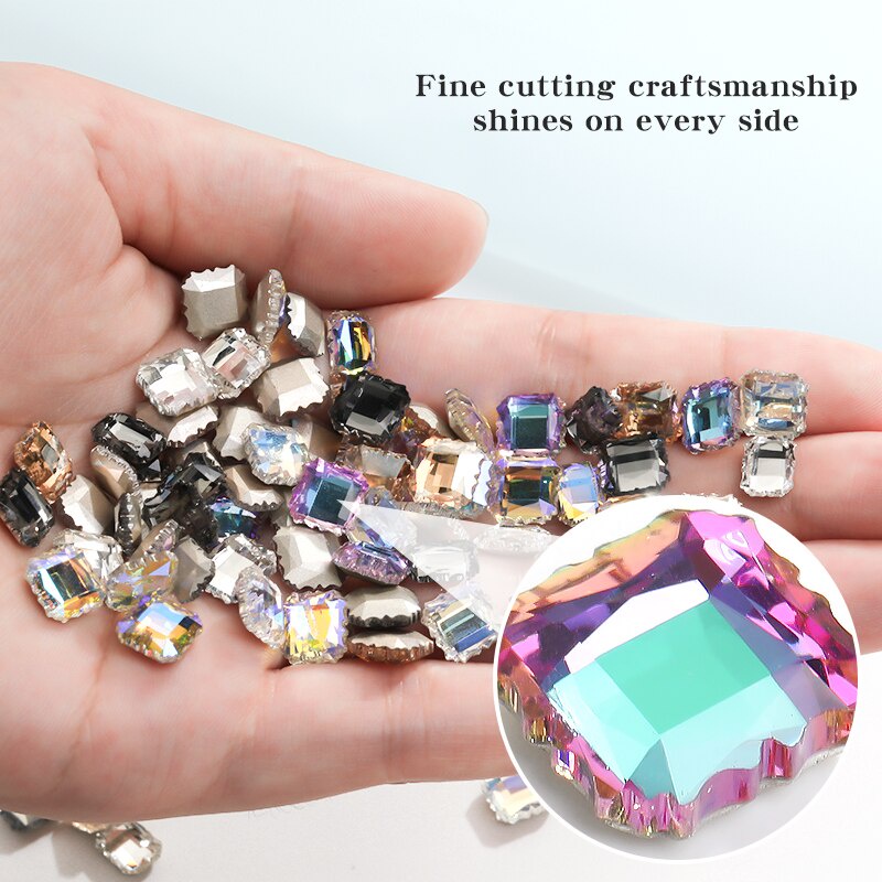 Set 10 Phụ Kiện Đá Pha Lê Trang Trí Móng Tay Sang Trọng