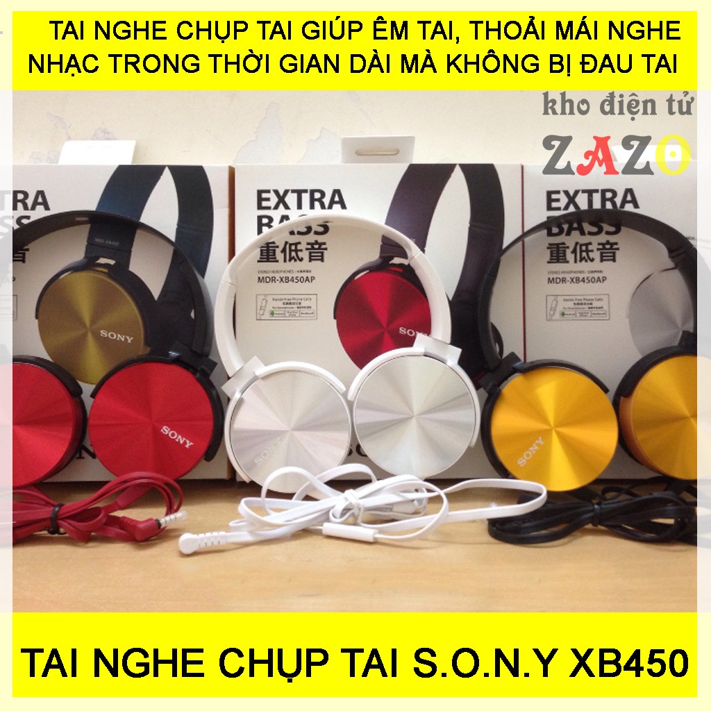 Tai Nghe Chụp Tai Extra Bass S.O.N.Y-XB450AP