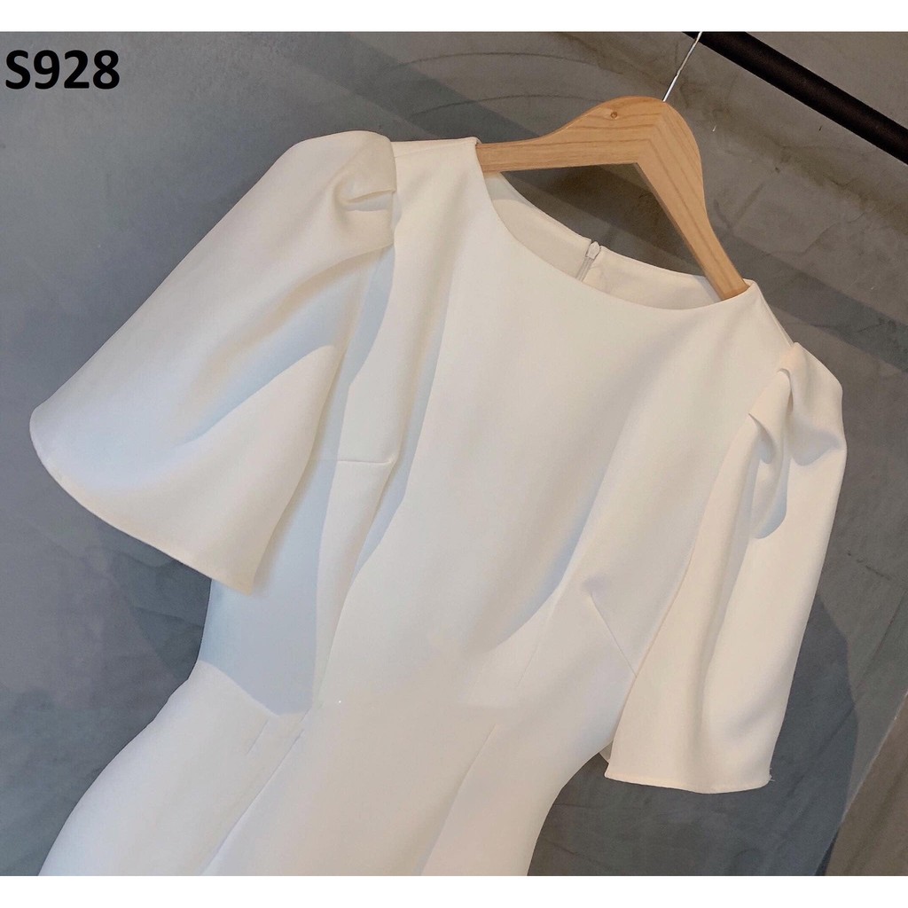 Đầm trắng dự tiệc body tay loe chíp eo sang chảnh | BigBuy360 - bigbuy360.vn