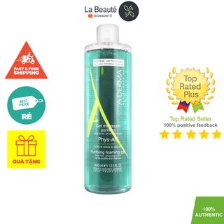 A-Derma Gel Moussant Purifiant Phys-Ac - Gel Rửa Mặt Cho Da Mụn, Nhạy Cảm 400ml