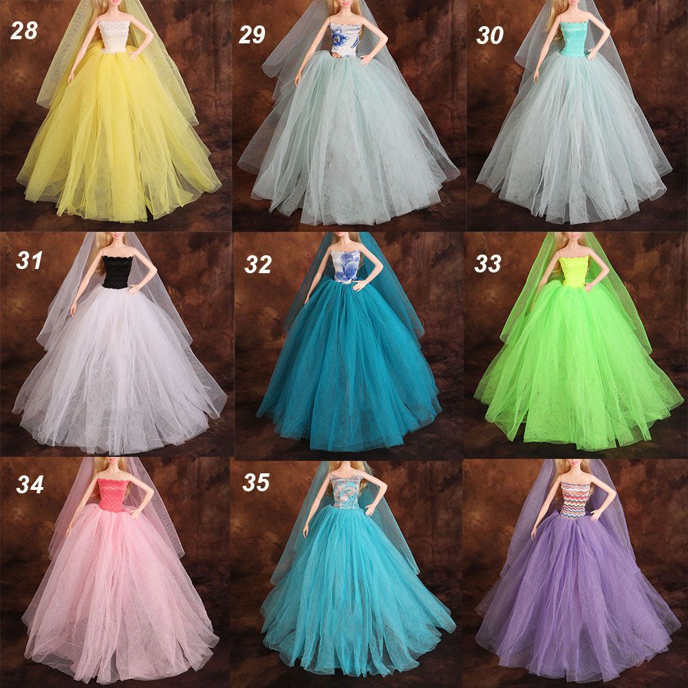 Đầm thời trang cho búp bê 30cm