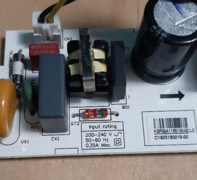 Mạch Nguồn 220VAC to 12VDC (1.5A) hãng KTEC có Công tắc