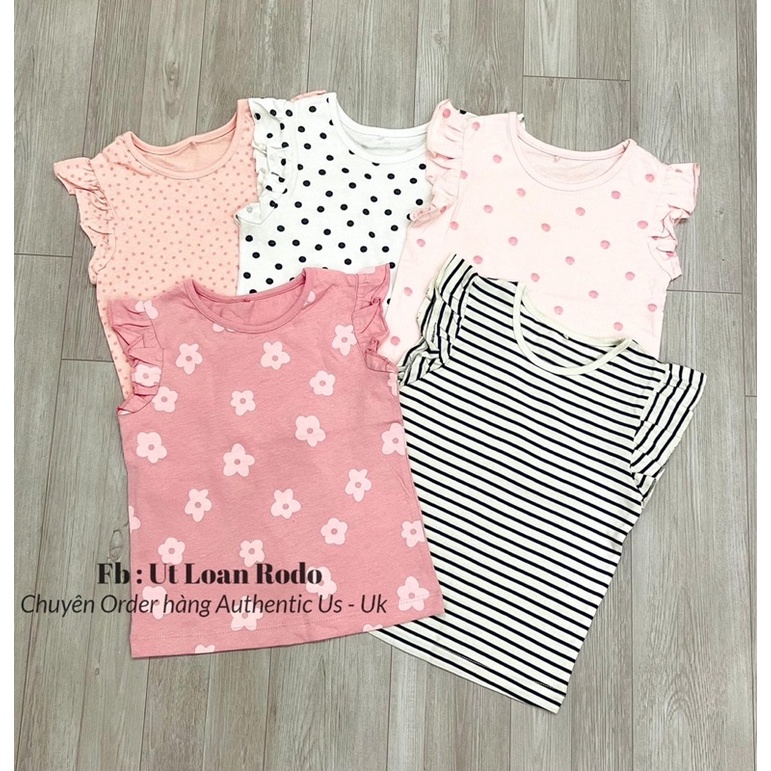 [KIDDO] Set áo cộc tay bé gái chất liệu cotton 100% , cực xinh cực thoáng, thấm hút mồ hôi❤️