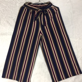 quần culottes vải sọc