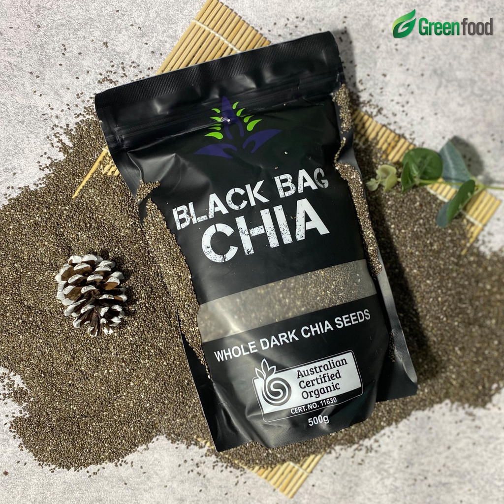 Hạt Chia Đen Hữu Cơ Úc (Gói 500g)