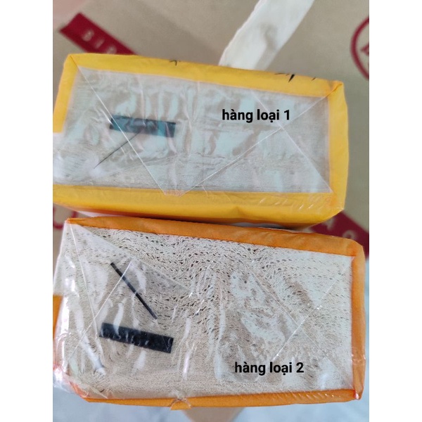 GIẤY ĂN GẤU THÙNG 30 GÓI HÀNG LOẠI 1 VS LOẠI 2