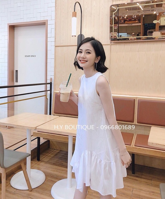 ĐẦM MAXI  ĐUÔI CÁ TRẮNG kèm hình chụp thật | BigBuy360 - bigbuy360.vn