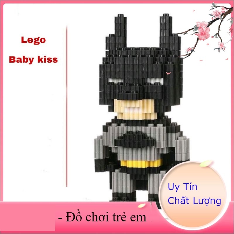 Mô Hình lắp ráp, Đồ chơi ghép hình nhân vật hoạt hình dễ thương chất liệu nhựa ABS an toàn cho bé