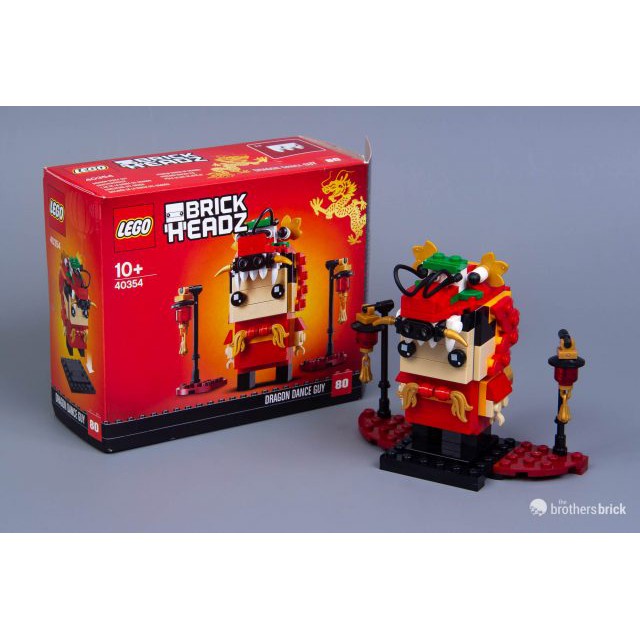 Lego 40354 Brick Headz Cậu bé Múa Rồng - Dragon Dance Guy ( Hàng có sẵn )