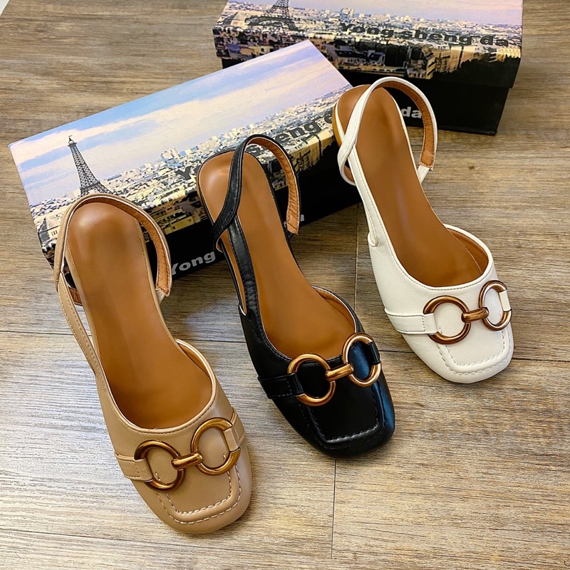 Sandal khoá tròn đế 1,5p
