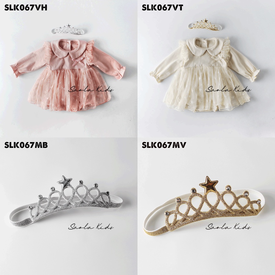 Váy công chúa cho bé gái từ 4-15Kg nhà Saola Kids - SLK067