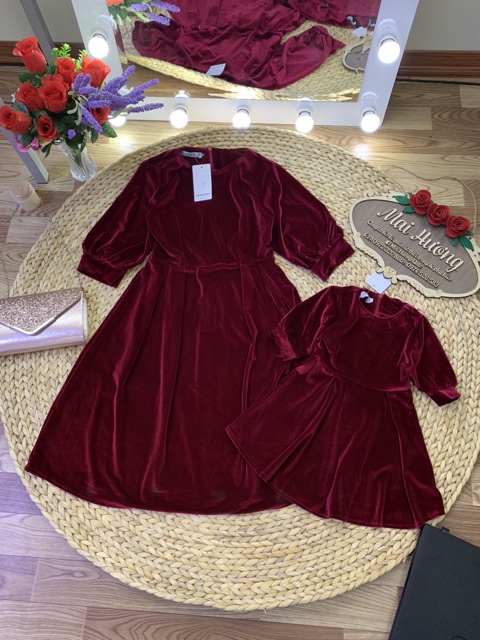 BÁN SỈ VÁY NHUNG MẸ CON | BigBuy360 - bigbuy360.vn