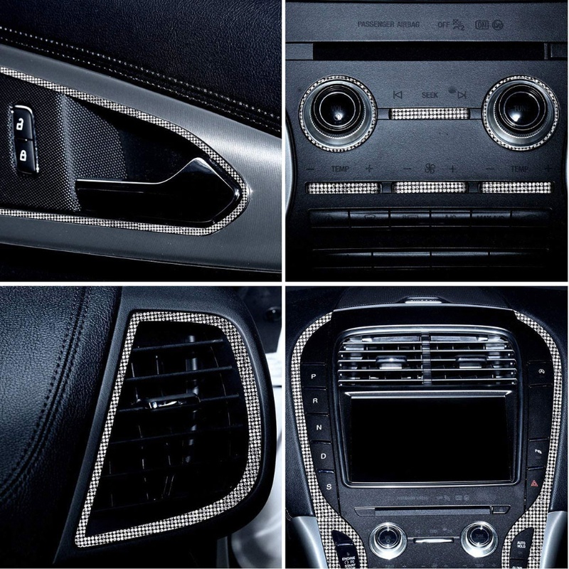 Miếng dán đính đá trang trí túi xách lấp lánh đẹp mắt DIY Xixi