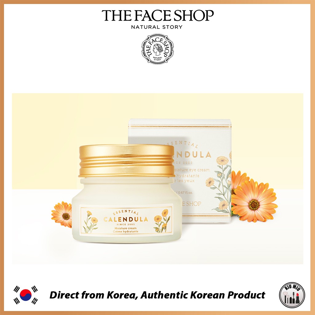 THE FACE SHOP CALENDULA ESSENTIAL MOISTURE CREAM 50ml *ORIGINAL KOREA*