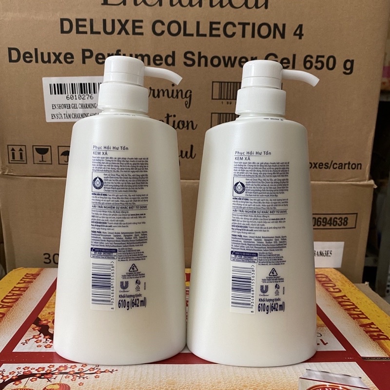 Kem Xả DOVE Phục Hồi Hư Tổn Chai 610g