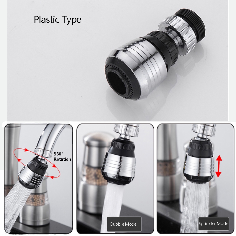 Đầu vòi phun nước xoay 360 độ tiết kiệm nước tiện lợi cho nhà bếp/ phòng tắm