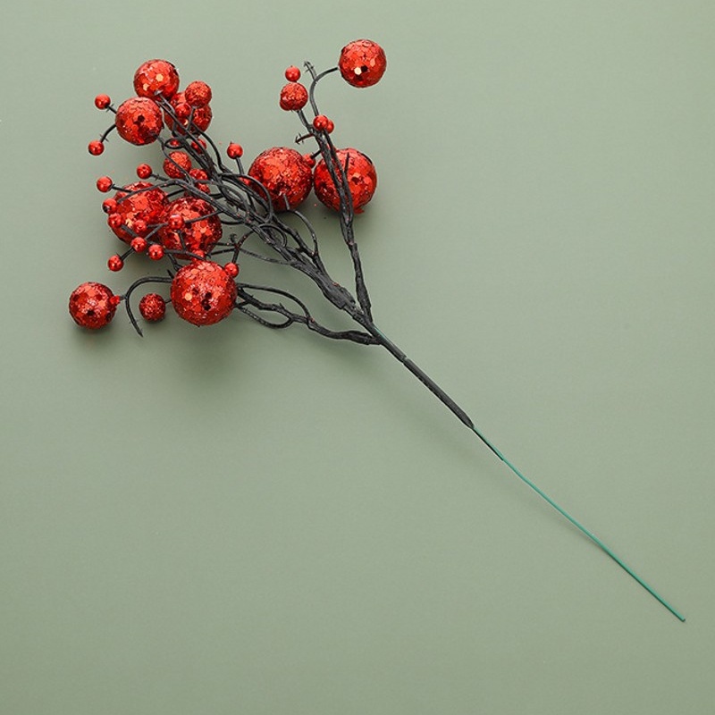 Quả berry nhân tạo 30*15CM dùng trang trí Giáng Sinh