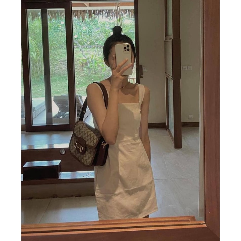 VÁY HAI DÂY CÓ CHUN SAU