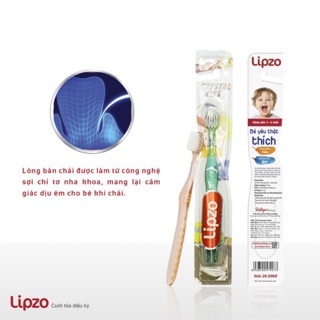 Bàn chải đánh răng trẻ em Lipzo cho bé từ 1-5 tuổi
