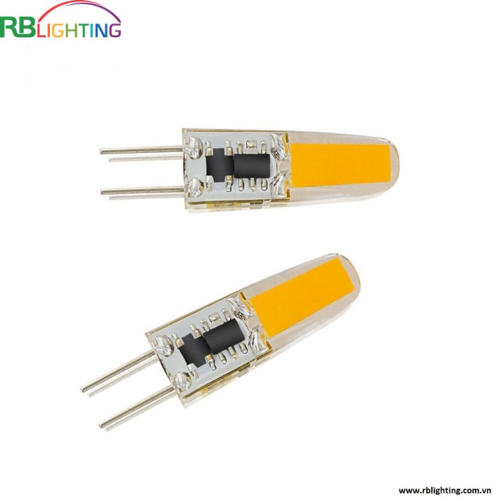 BÓNG LED CHÂN GHIM G4 COB ÁNH SÁNG VÀNG RB LIGHTING
