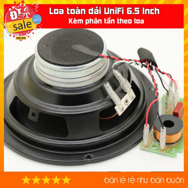 Loa toàn dải UniFi 6.5 Inch - Kèm bộ phân tần zin theo loa, có thể làm loa âm tường, âm