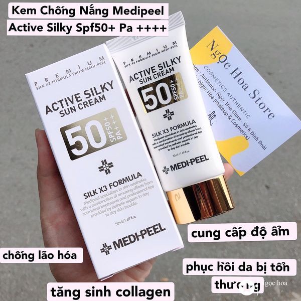 Kem Chống Nắng Medi Peel Active Silky Sun Cream SPF50+/PA+++